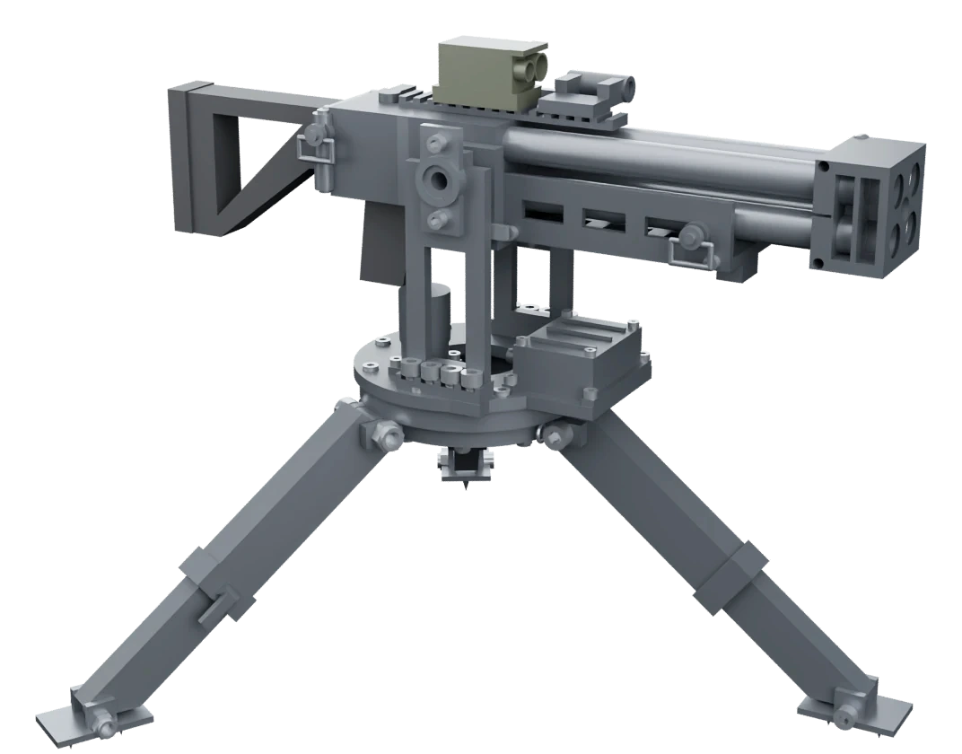 Повна цифрова модель RD-8 з опорами